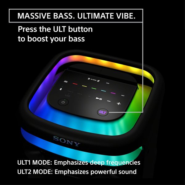 Sony SRS-ULT1000 Bluetooth Karaoke Party Speaker - Black - Image 4