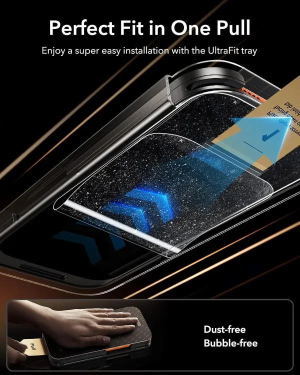 iPhone 17 Pro ESR UltraFit Armorite Pro Glass Protector 1 Pack – Clear - Image 2
