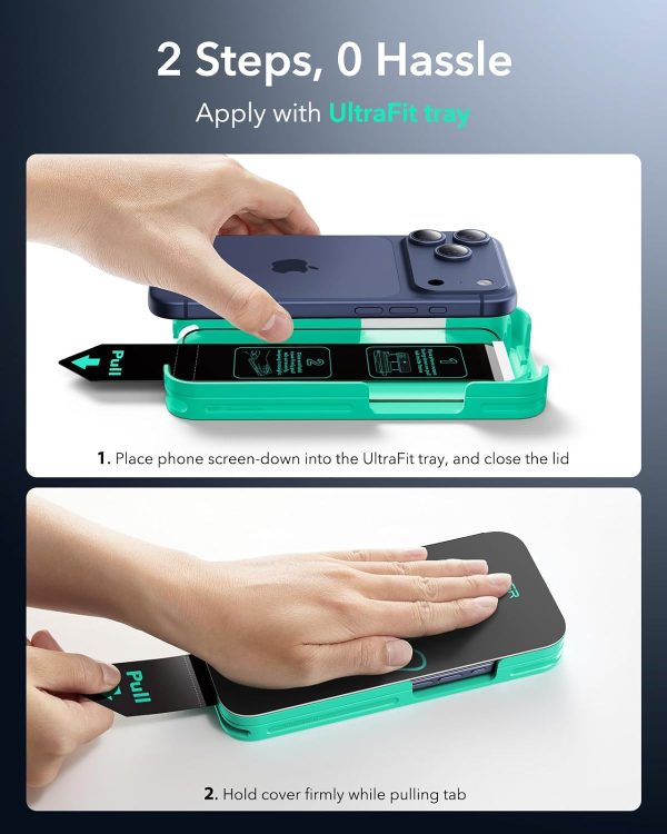 iPhone 17 Air ESR UltraFit Armorite Glass Protector 2 Pack - Clear - Image 7