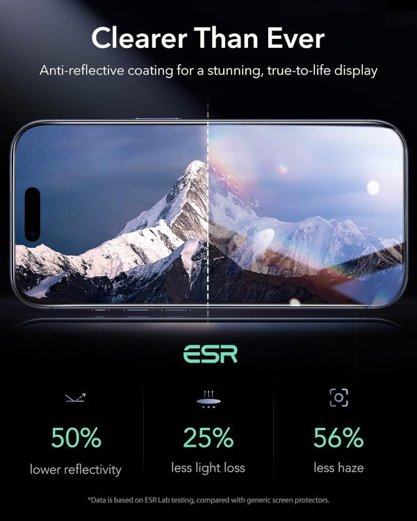 iPhone 17 Air ESR UltraFit Armorite Glass Protector 2 Pack - Clear - Image 5