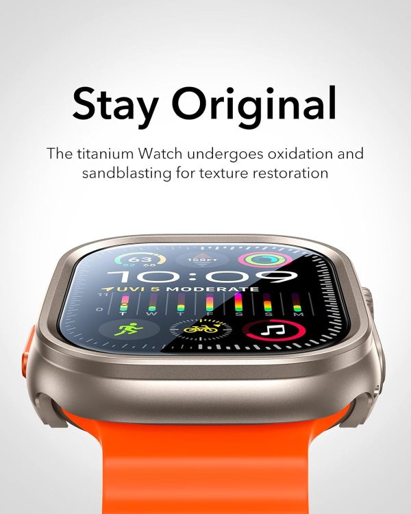 71NmMlY2sAL._AC_SL1500_ Apple Watch Ultra 3 / Ultra 2 / Ultra ESR Case with Screen Protector 49mm - Titanium - Image 7