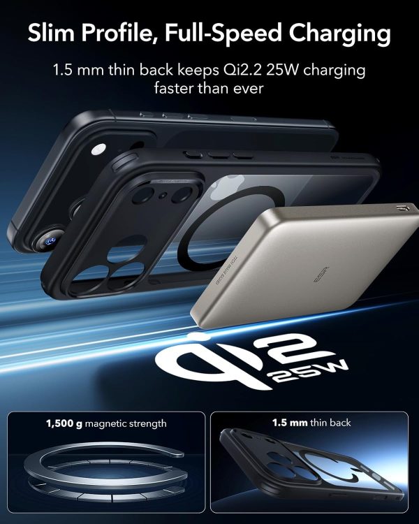 iPhone 17 Pro Max ESR Classic Hybrid Case - Clear Black - Image 4