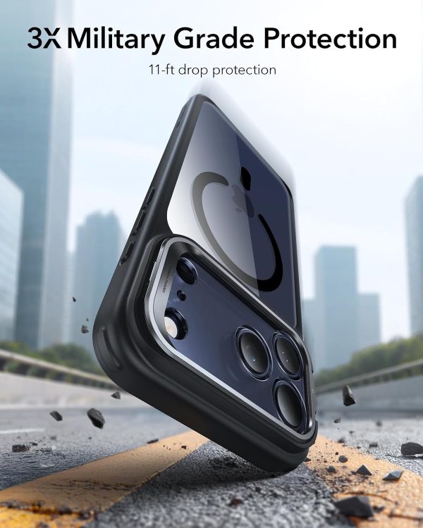 71Q4NPqXsNL._AC_SL1500_ iPhone 17 Pro ESR Classic Hybrid With Stand Case - Clear Black - Image 7