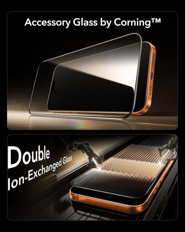 71ZCx-l+gkL._AC_SL1500_ iPhone 17 Pro Max ESR UltraFit Armorite Glass Protector 2 Pack - Clear - Image 7