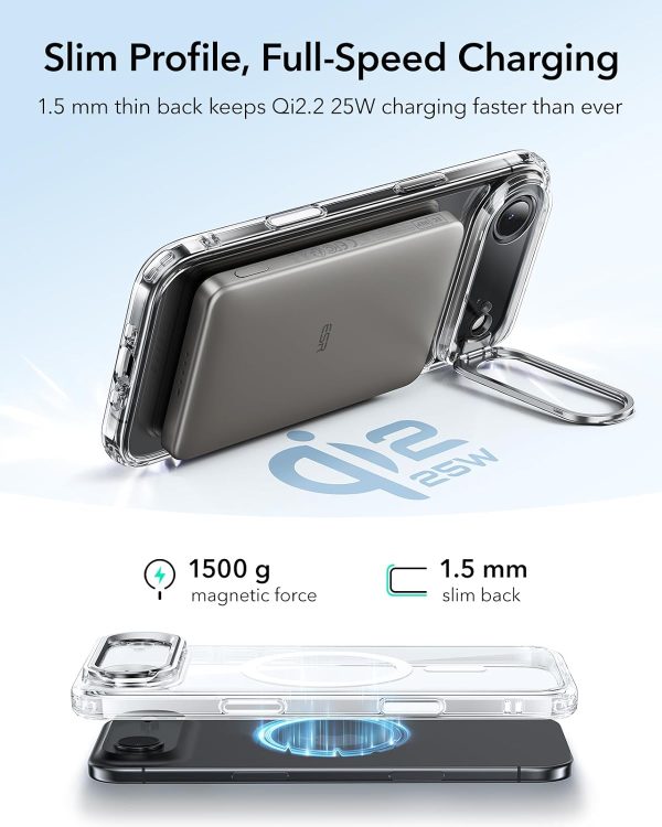 71k9DHrjNrL._AC_SL1500_ iPhone 17 Air ESR Classic Hybrid With Stand Case - Clear - Image 4