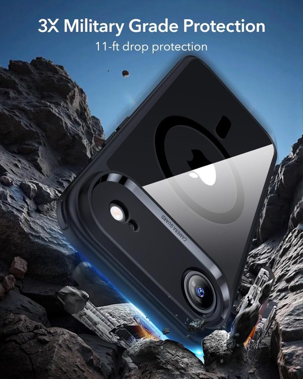 71lIP75gBrL._AC_SL1500_ iPhone 17 Air ESR Classic Hybrid Case - Clear Black - Image 5