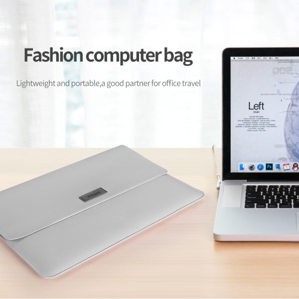 8 Amaze A980 Slim Sheild Premium Laptop Sleeve 15/16 - Silver - BIS - Image 4
