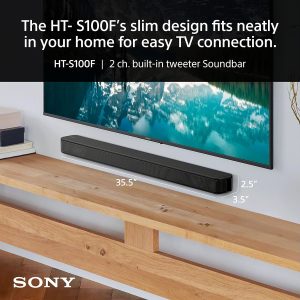 Sony HT-S100F Soundbar with Bass Reflex Speaker - Black - Image 8