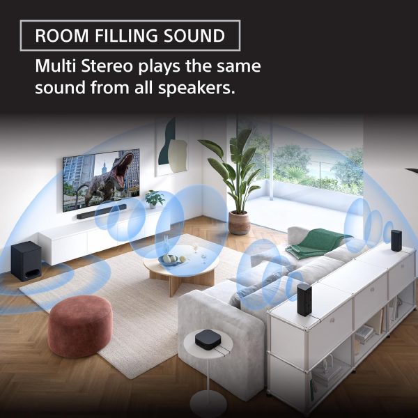 81jbVvx2D1L._AC_SL1500_ Sony HT-S60 Home Theater System Soundbar with Subwoofer and Rear Speakers - Black - Image 5