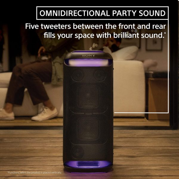 Sony SRS-XV800 Portable Bluetooth Karaoke Party Speaker - Black - Image 11