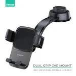 Amaze A590 Dual Grip 360 Degree Mobile Holder - Black - BIS