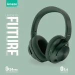 Amaze A650 Strong Base Wireless Headphone - Sea Green - BIS