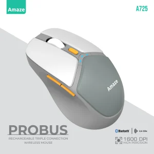 Amaze A725 Probus Triple Connection Rechargeable Wireless Mouse Best Price in Pakistan