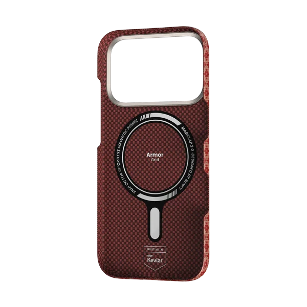 ArmorGrid_ArmorAir_Case_built_with_Kevlar_for_iPhone_17_Pro_Max_8 iPhone 17 Pro Max Benks ArmorAir ArmorGrid Case - Orange - 6948005958435 - A - Image 3