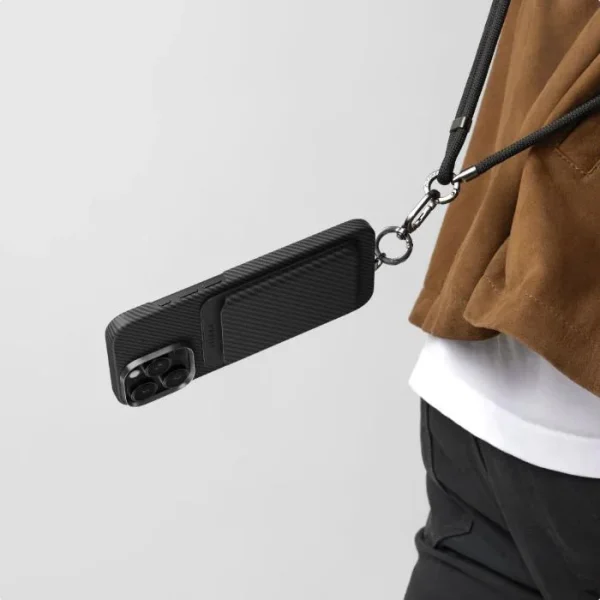 PITAKAMagneticWovenWalletB_3 Pitaka Magnetic Woven Wallet MagSafe Card Holder - Sunset - Image 2