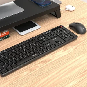 Amaze A742 Probus Super Silent Wireless Keyboard & Mouse Combo - Black - BIS - Image 2