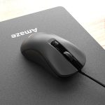 Amaze A702 Probus Silent Click Wired Mouse - Black - BIS - Image 2