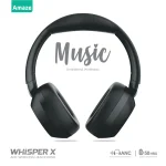 Amaze A655 Whisperx Anc Wireless Headphone - Black - BIS - Image 3