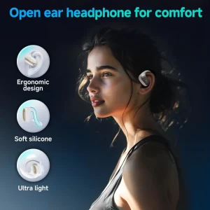 QCY Crossky GTR2 Open Ear Headphones - White - GC - Image 7