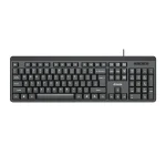 Amaze A732 Probus Super Smooth Ergonomic Wired Keyboard - Black - BIS
