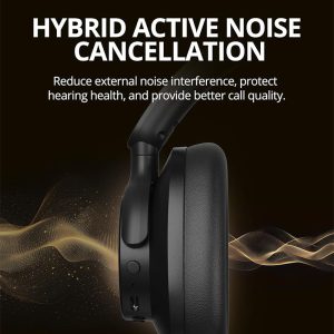 Tronsmart Q20S Hybrid Active Noise Cancelling Over Ear Headphones - White - BB - Image 8