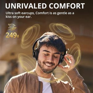 Tronsmart Q20S Hybrid Active Noise Cancelling Over Ear Headphones - White - BB - Image 7