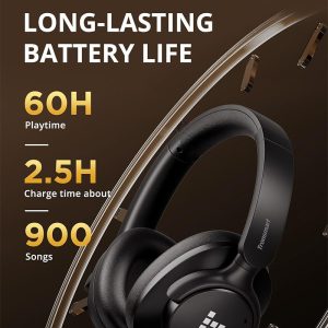 Tronsmart Q20S Hybrid Active Noise Cancelling Over Ear Headphones - White - BB - Image 6