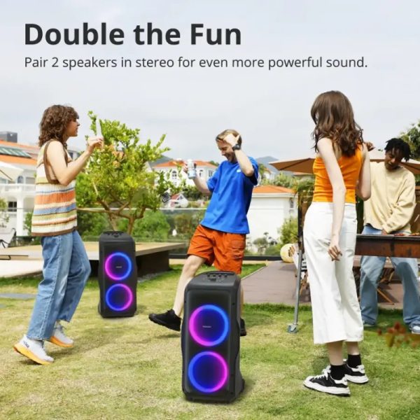 Tronsmart Halo 300 Portable PartyBox Bluetooth Speaker 240W - Black - GC - Image 3