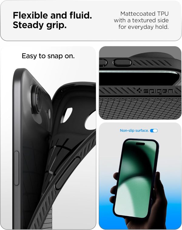 Apple iPhone 17 Air Liquid Air Case by Spigen - ACS10302 - Black - Image 3