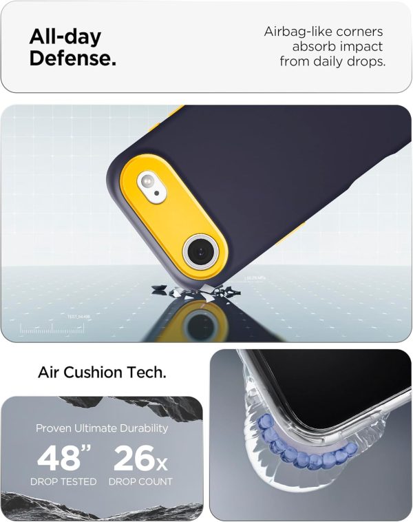 Apple iPhone 17 Air Nano Pop MagFit Case by Spigen - ACS10300 - Blueberry Navy - Image 5