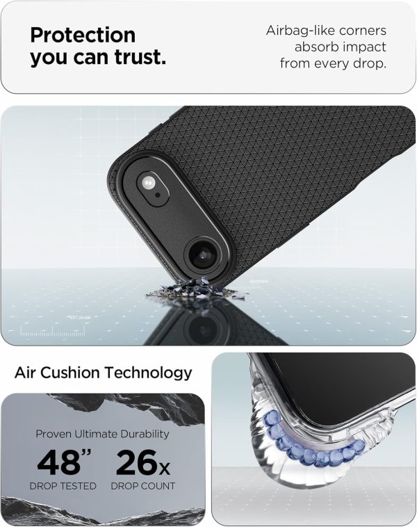 Apple iPhone 17 Air Liquid Air Case by Spigen - ACS10302 - Black - Image 5