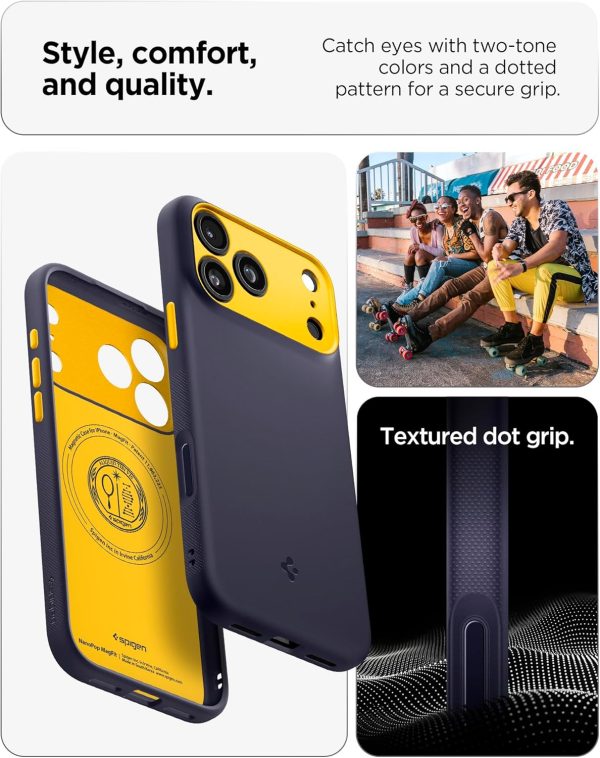 Apple iPhone 17 Pro Max Nano Pop MagFit Case by Spigen - ACS10260 - Blueberry Navy - Image 5