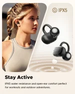 Soundpeats Air Clip Wireless Earbuds - Black - GC - Image 4