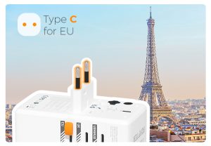 Tessan 100W Travel Adapter TS-WTA04 - White - Image 7