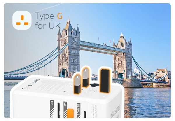 Tessan 100W Travel Adapter TS-WTA04 - White - Image 8