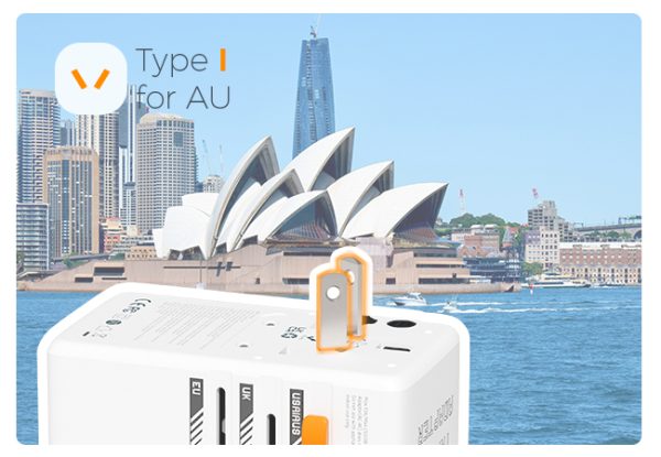 Tessan 100W Travel Adapter TS-WTA04 - White - Image 9