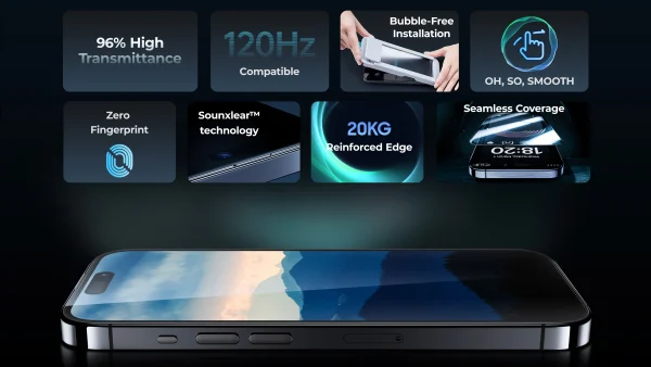 JoyView-Screen-Protector-for-iPhone-6 iPhone 15 Pro Max Benks JoyView Anti Reflection Screen Protector - Clear - 6948005996246 - A - Image 4