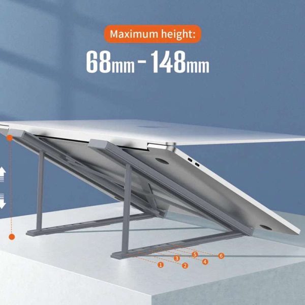age-14059 Choetech Foldable Laptop Stand - H055-SL - Silver - GC - Image 5