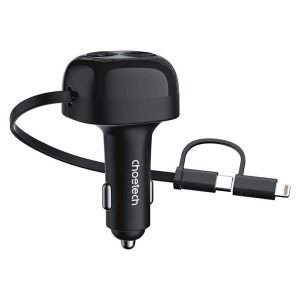 Choetech 75W Car Charger with Retractable 2in1 - TC0036 Best Price in Pakistan