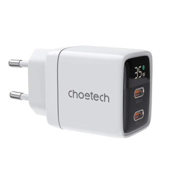 image-3976 Choetech 35W Gan Wall Charger 2x USB-C PD with Display - PD6051 Best Price in Pakistan
