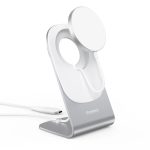 Choetech 15W Qi Wireless Inductive Charger with MagSafe (H046+T518) - Silver