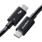 Choetech 240W Thunderbolt 5 Type-C to Type-C High Speed 8K Cable - A3011 - Black - GC