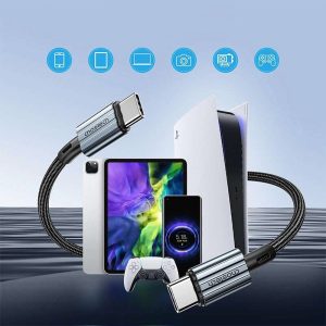 Choetech PD 60W USB-C to USB-C Cable - XCC-1014 - Black - GC - Image 4