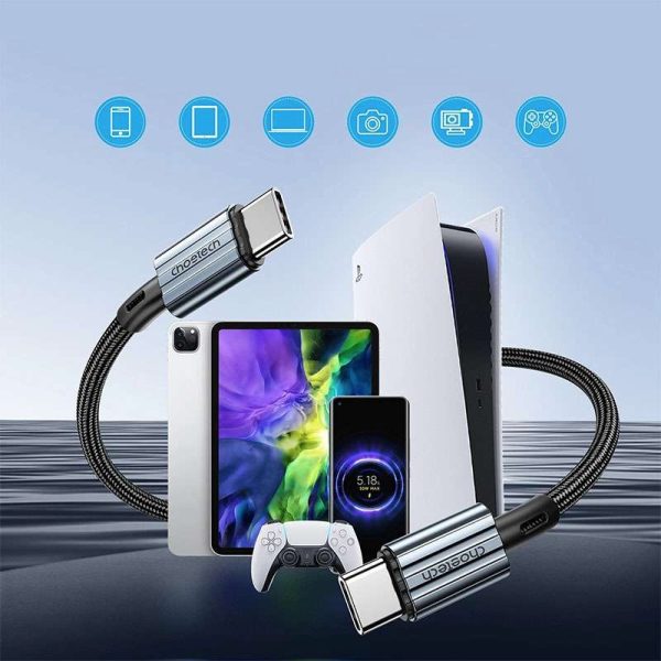 mage-14060 Choetech PD 60W USB-C to USB-C Cable - XCC-1014 - Black - GC - Image 4