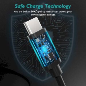 Choetech USB A to Type C Cable 2m - AC0003 - Black - GC - Image 4