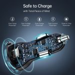 Choetech Dual USB-C Ports PD 40W Fast Car Charger - TC0008 - Black - Image 7