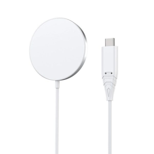 mage-8671 Choetech 15W Qi Wireless Inductive Charger with MagSafe (H046+T518) - Silver - Image 3