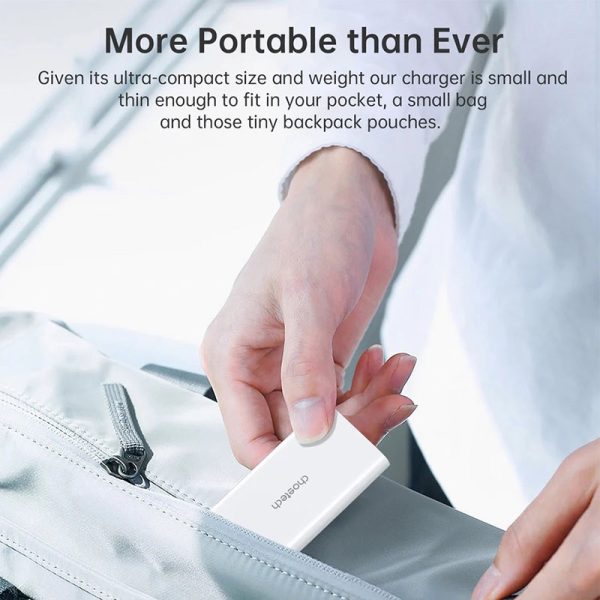 mage-8673 Choetech 67W Dual-Port Portable GaN Adapter - PD6011 - EU Plug - White - GC - Image 4