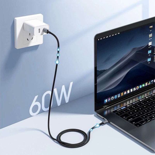 mage-9365 Choetech PD 60W USB-C to USB-C Cable - XCC-1014 - Black - GC - Image 5