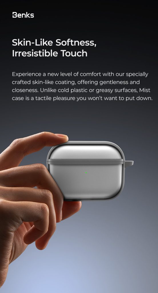 AirPods Pro 3 Benks Mist Protective Case - 6948005920746 - Grey - Image 3